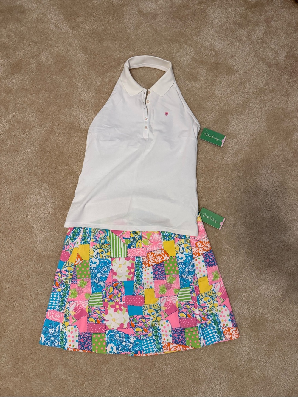 NWT Lilly Pulitzer Set - Halter Top & Reversible Skirt